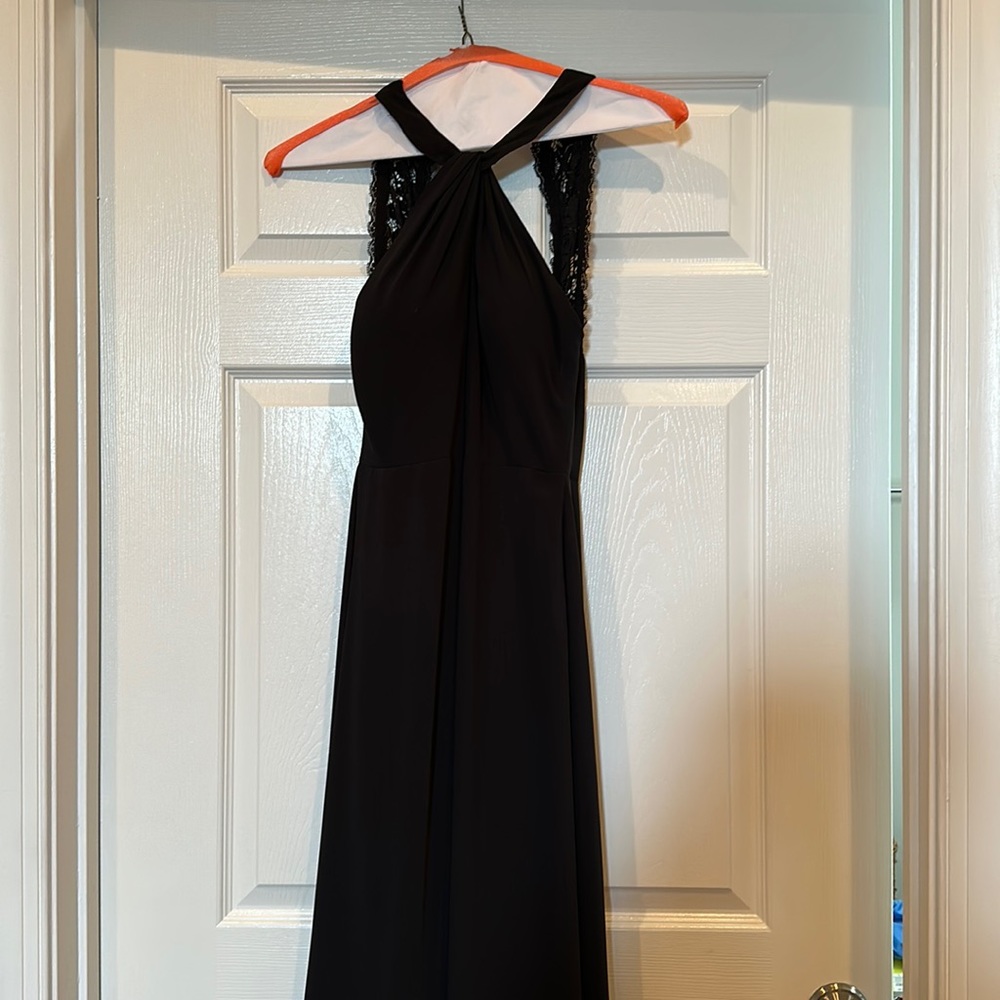 Bill levkoff black bridesmaid dress